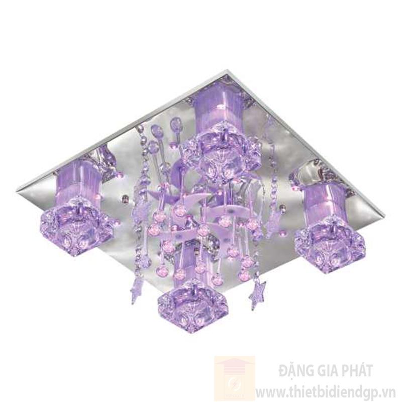 Đèn ốp trần Led vuông L400*W400, E27*4 lamp, Led color change
